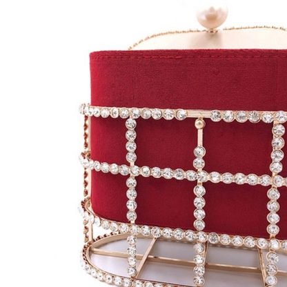 Luxe and Rhinestone Studded Basket Bags