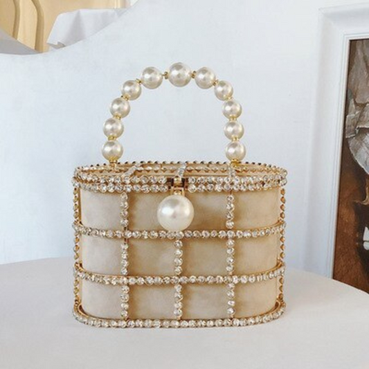 Luxe and Rhinestone Studded Basket Bags