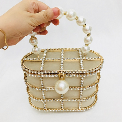 Luxe and Rhinestone Studded Basket Bags