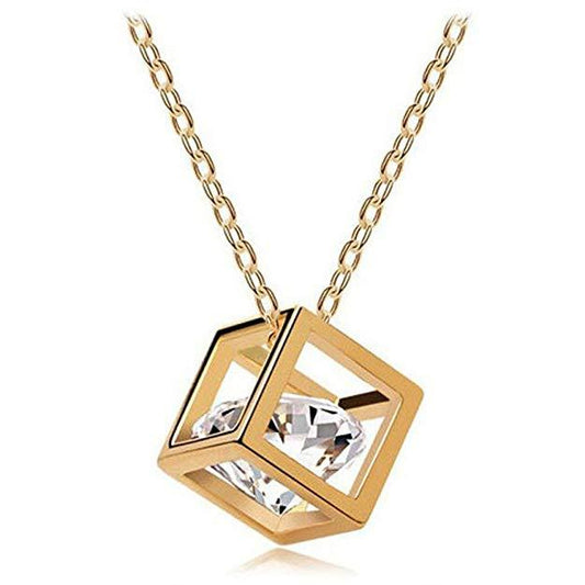 Crystal Cube Necklace