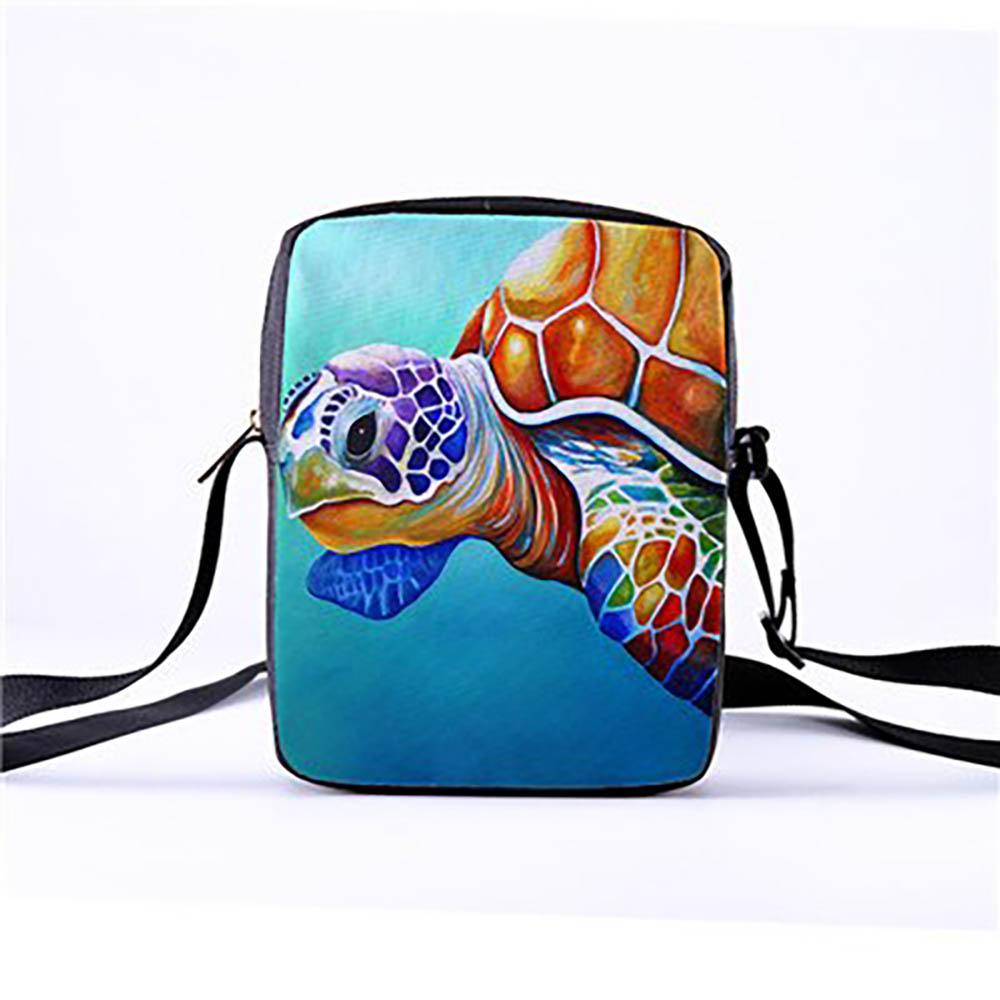 Eco-Friendly Sea Creature Cross Body Messenger Bag