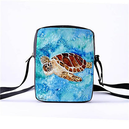 Eco-Friendly Sea Creature Cross Body Messenger Bag