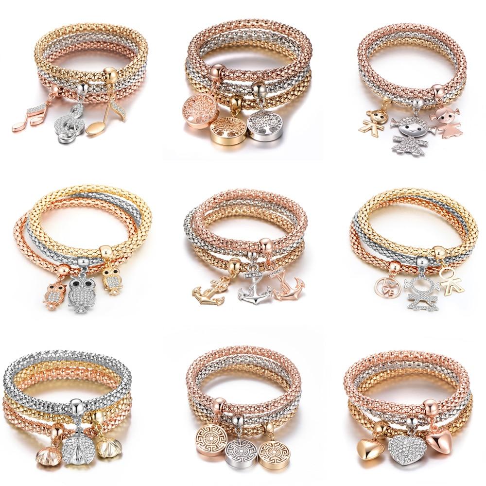 Elegant 3-piece Set Bracelet