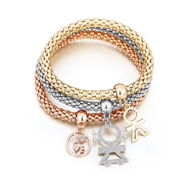 Elegant 3-piece Set Bracelet