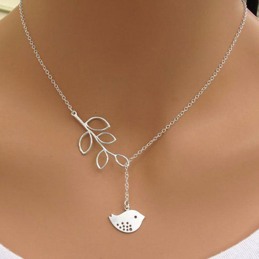 Elegant and Chic Little Bird Lariat Necklace