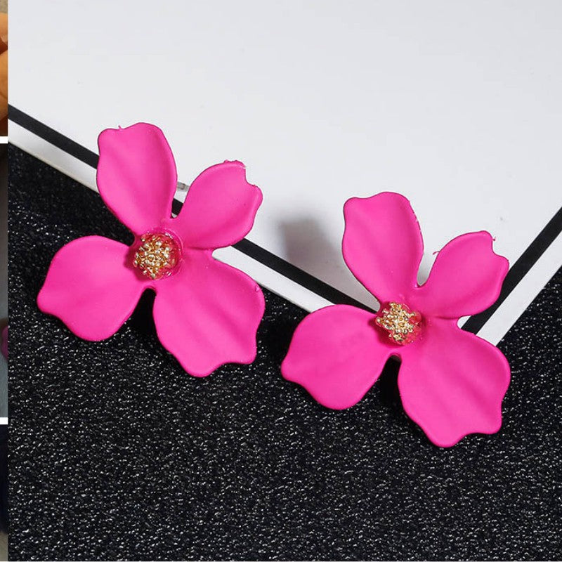 Fashion Cute Sweet Flower Stud Earrings