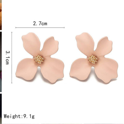 Fashion Cute Sweet Flower Stud Earrings