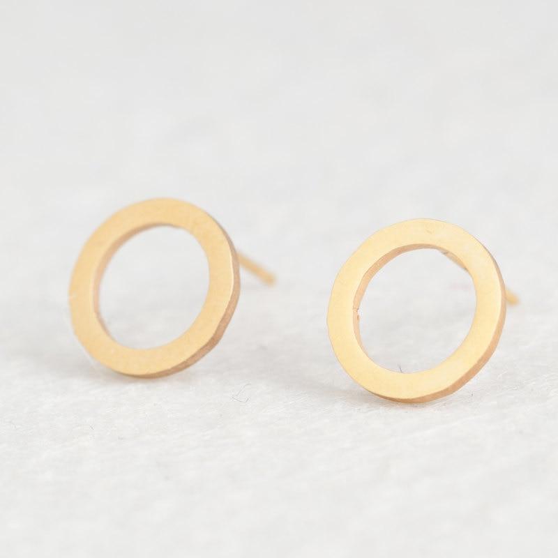 Hypoallergenic Gold Minimalist Cute and Unique Stud Earrings