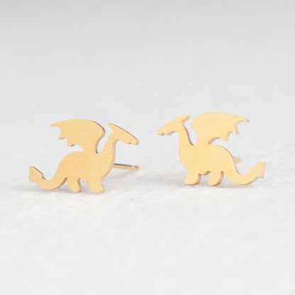 Hypoallergenic Gold Minimalist Cute and Unique Stud Earrings