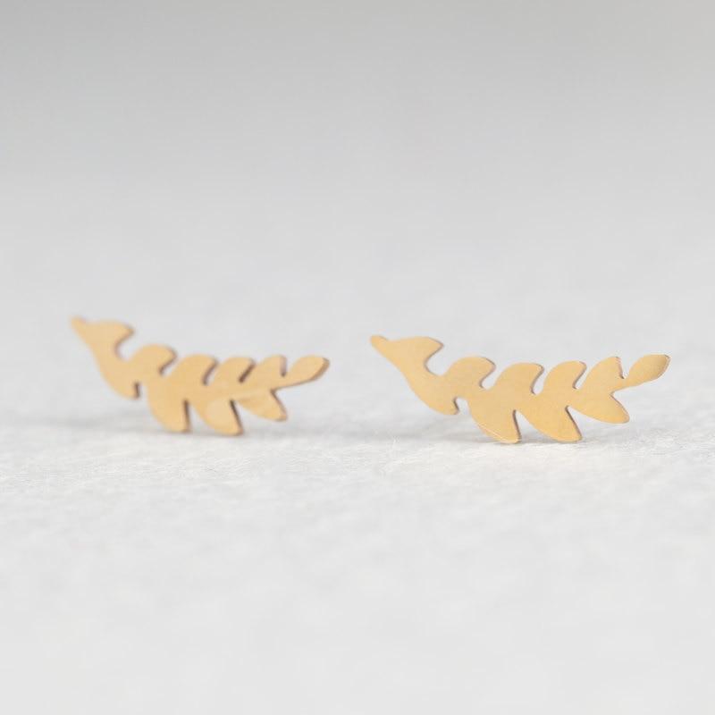 Hypoallergenic Gold Minimalist Cute and Unique Stud Earrings