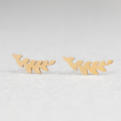 Hypoallergenic Gold Minimalist Cute and Unique Stud Earrings