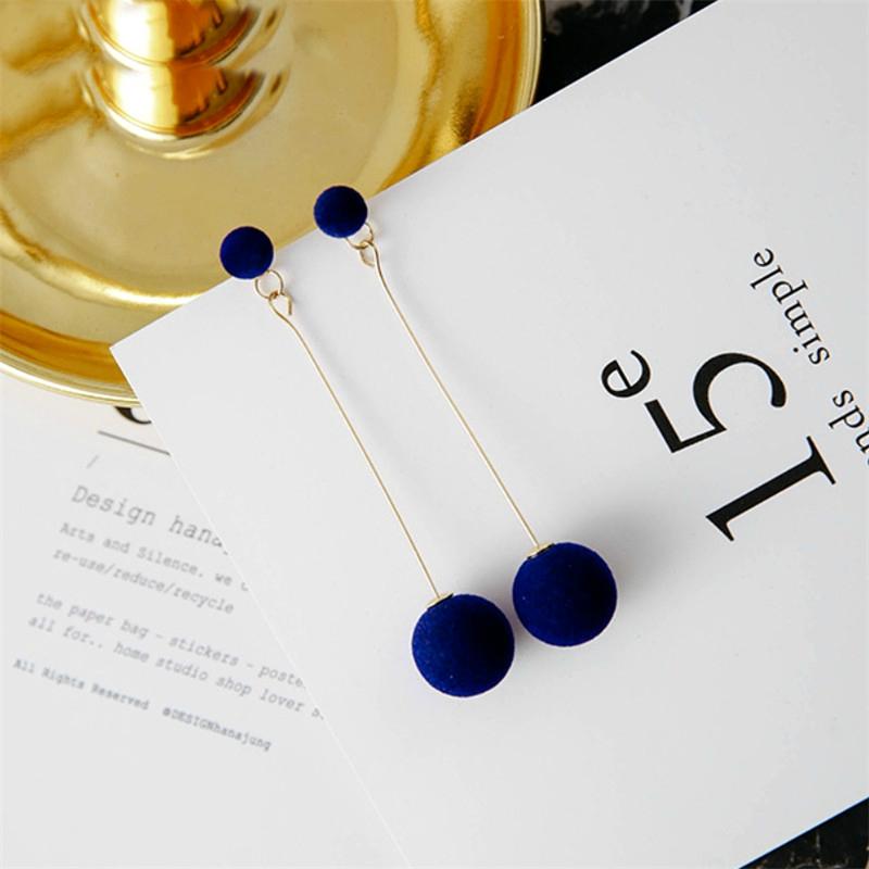 Long Chic Ball Drop Gorgeous Summer Earrings