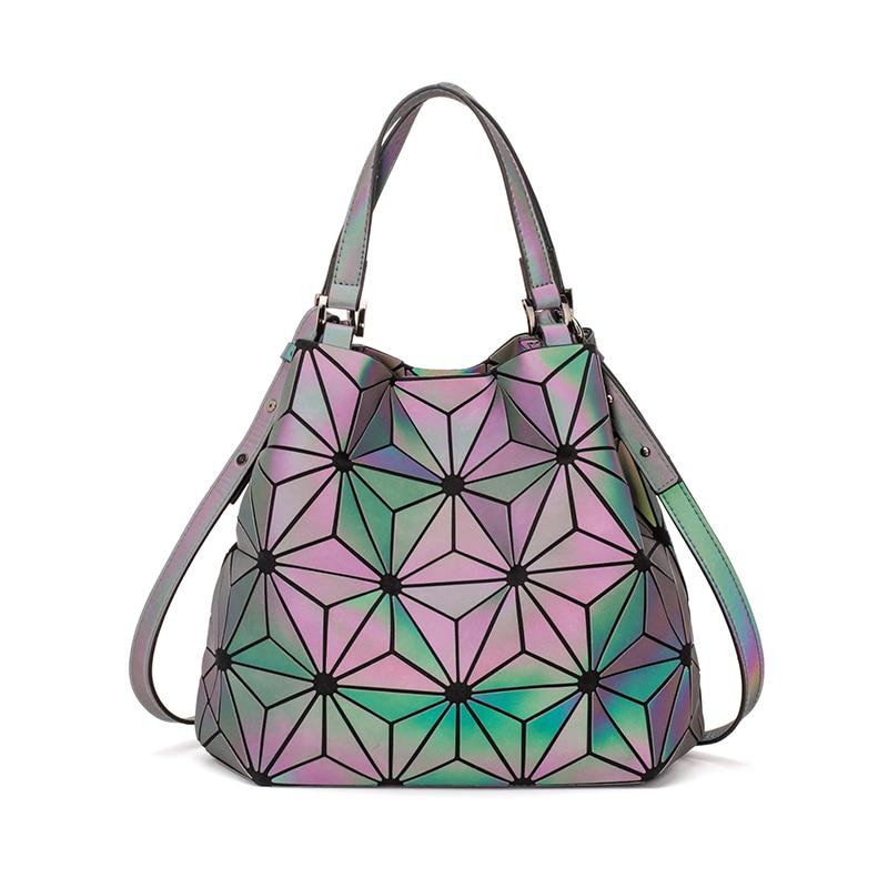 Luminous Convertible Geometric Shoulder Bag