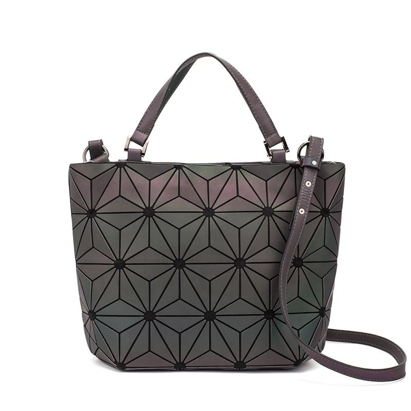 Luminous Convertible Geometric Shoulder Bag