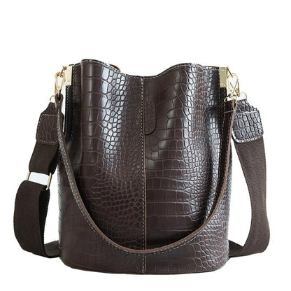 Luxurious Crocodile Style Cross-body Handbag