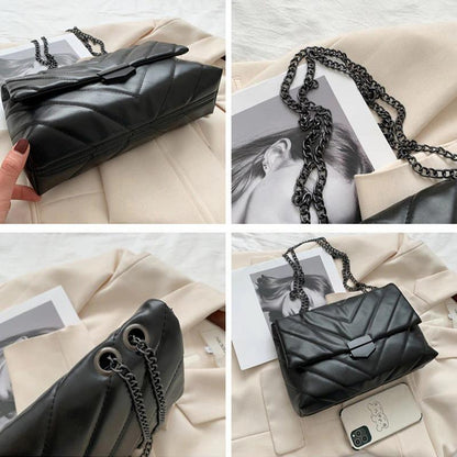 Luxurious V-line Flap Chain Crossbody Shoulder Bags