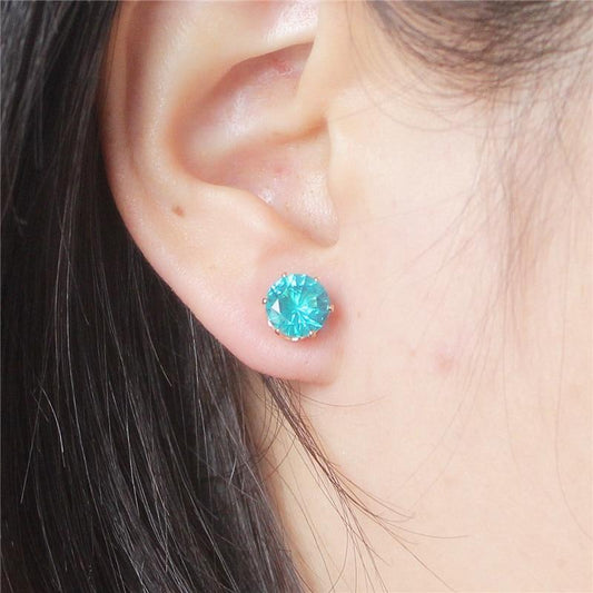 Regal Crystal Stud Earring