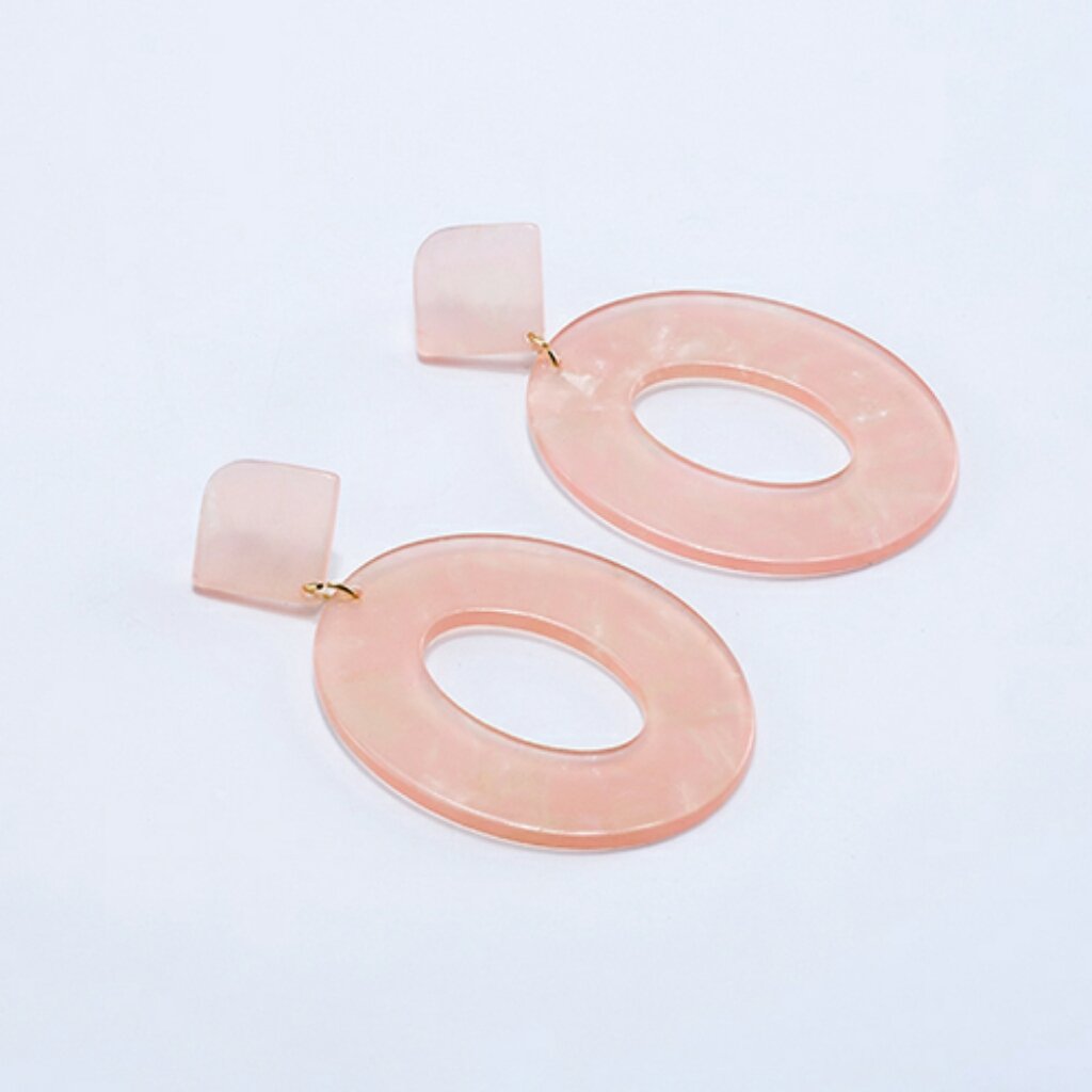 Stunning Oval Geometric Dangling Earrings