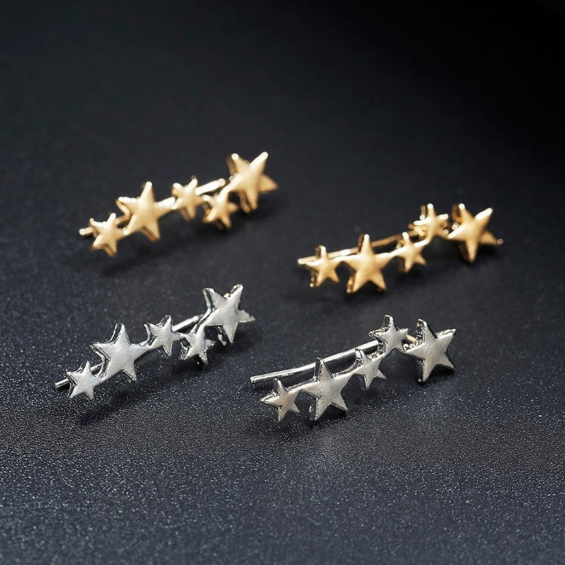 Tiny Stunning Stars Stud Fashion Earrings