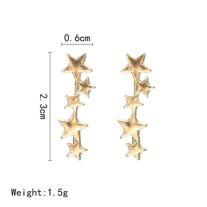 Tiny Stunning Stars Stud Fashion Earrings