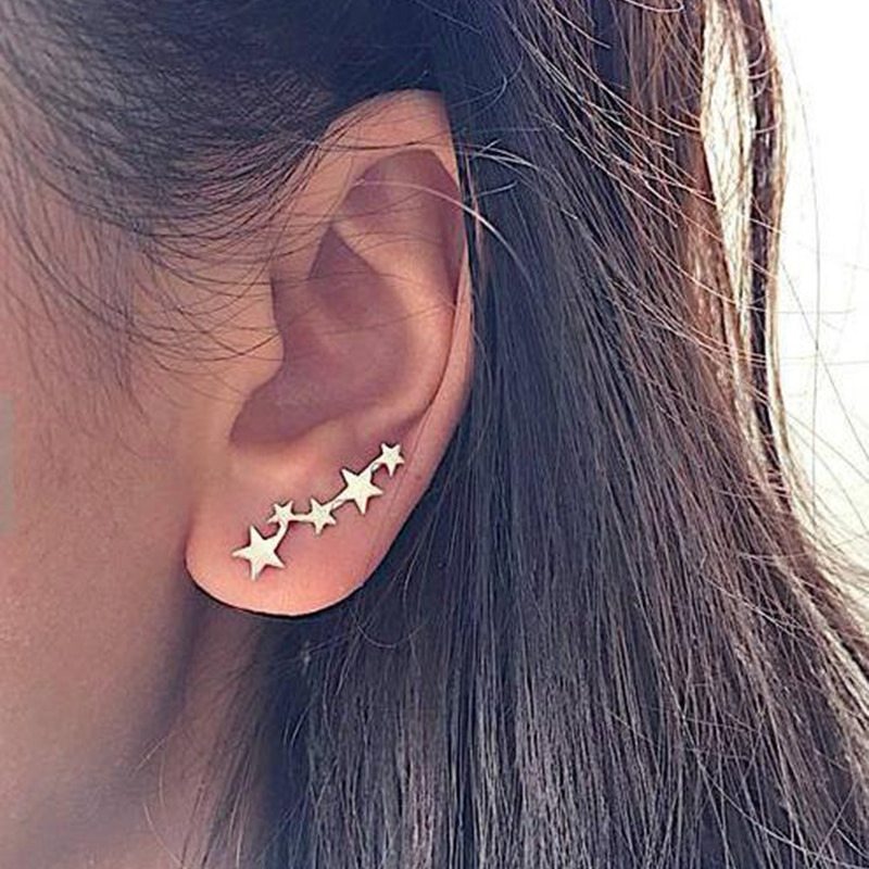 Tiny Stunning Stars Stud Fashion Earrings