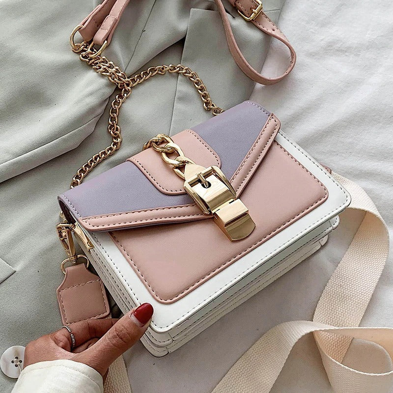 Vibrant Pastel Colored Vegan Leather Crossbody Messenger Bags