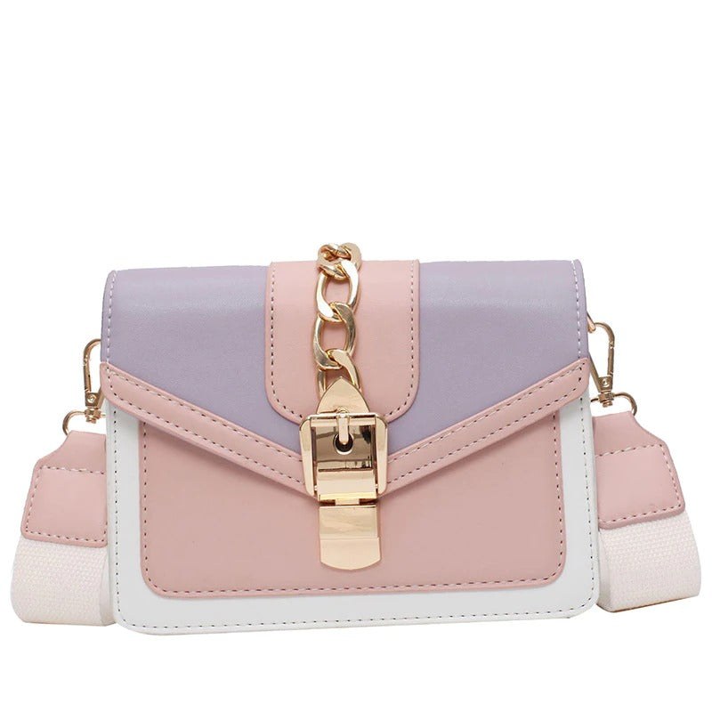 Vibrant Pastel Colored Vegan Leather Crossbody Messenger Bags